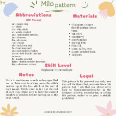 milo dog pattern