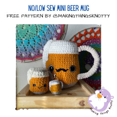 mini beer mug crochet pattern