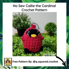 no sew callie the cardinal crochet pattern