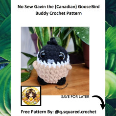 no sew gavin the canadian goos bird buddy crochet pattern