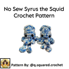 no sew syrus the squid crochet pattern.