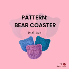 pattern bear coaster