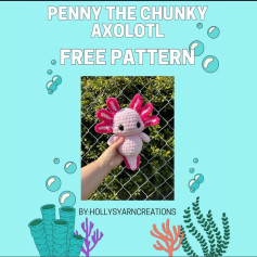 penny the chunky axolotl free pattern