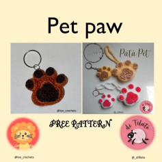 pet paw free pattern