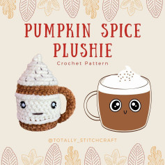 pumpkin spice plushie crochet pattern