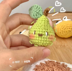 Trái lê siu cấp kuteee✨#crochet #suutamchart #kawaiicrochet #ilovehandmade #socute