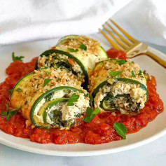 VEGAN RICOTTA ZUCCHINI ROLL UPS