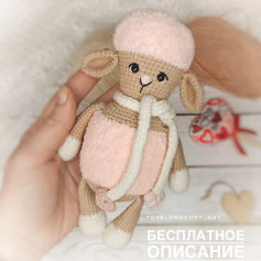 Бесплатное описание от автора @toys_crochet_art 🌷При публикации работ отмечайте автора мк 🤗