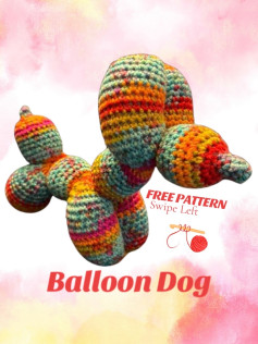 crochet balloon dog