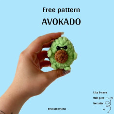 free pattern avokado