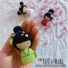 kokeshi dolls amigurumi