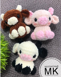 Описание от https://vk.com/plush.etoys#мк_коровы_амигуруми