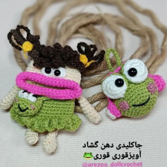 سلام☺️یه آموزش ناز آوردم برات🥰جاکلیدی دهن گشاد و آویز قورباغه 🐸یه هدیه متفاوت برای دختر