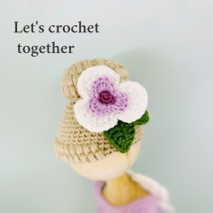 three petal flower crochet pattern