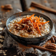 20-Minute Carrot Cake Oatmeal (Vegan)