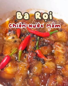 Ba rọi chiên mắm nhé 😋 #viraltiktok #viralvideo #comnhangonnhat