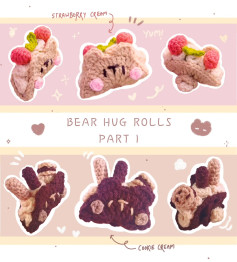 Bear Hug Rolls Free Pattern! 🐻💗🤎