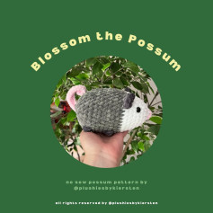 🌸 blossom the possum pattern (free version) 🌸