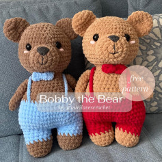 bobby the bear free pattern