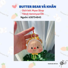 butter bear và khăn