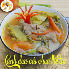 Canh dưa cải chua thịt bò