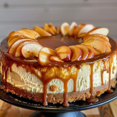 Caramel Apple Cheesecake Recipe 😍