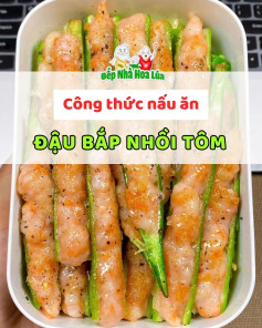 Công thức nấu ăn đậu bắp nhồi tôm