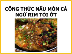 Công thức nấu món cá ngừ rim tỏi ớt