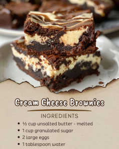 🍫 Cream Cheese Brownies 🍰