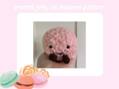 crochet jelly cat macaron pattern