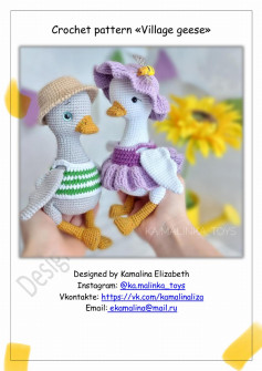 Crochet pattern «Village geese»