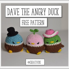 dave the angry duck free pattern