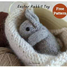 easter rabbit toy free pattern