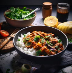 Easy Mushroom & Sweet Potato Curry