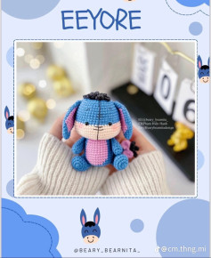 eeyore donkey crochet pattern