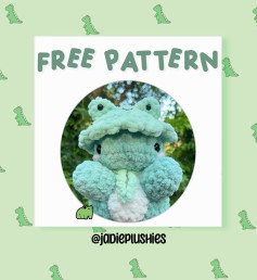 flower and frog hat Free Hug Me Dino Hats Pattern!!🐸🌻