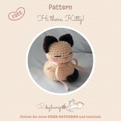 FREE amigurumi pattern Hi there, Kitty! 😽