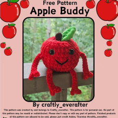 🍎Free Apple Buddy Pattern!🍏