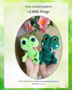 free crochet pattern little frog