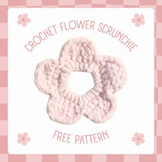 🌸 FREE FLOWER SCRUNCHIE PATTERN 🌸