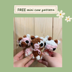 free mini cow pattern