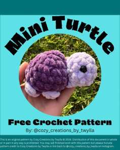 FREE mini turtle pattern