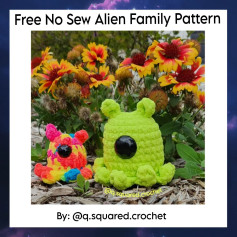 free no sew alien family pattern