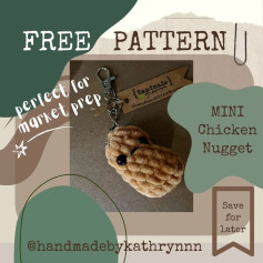 FREE NO-SEW Chicken Nugget Amigurumi Crochet Pattern