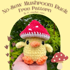 FREE NO SEW MUSHROOM DUCK PATTERN