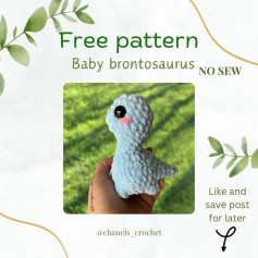 free pattern baby brontosautus no sew