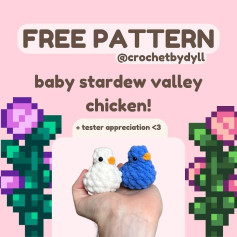 free pattern baby stardew valley chicken