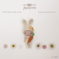 free pattern bunny hat and little carrot