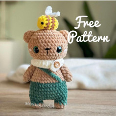 Free Pattern Crochet - Bear & Bee