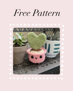 free pattern crochet hoya heart